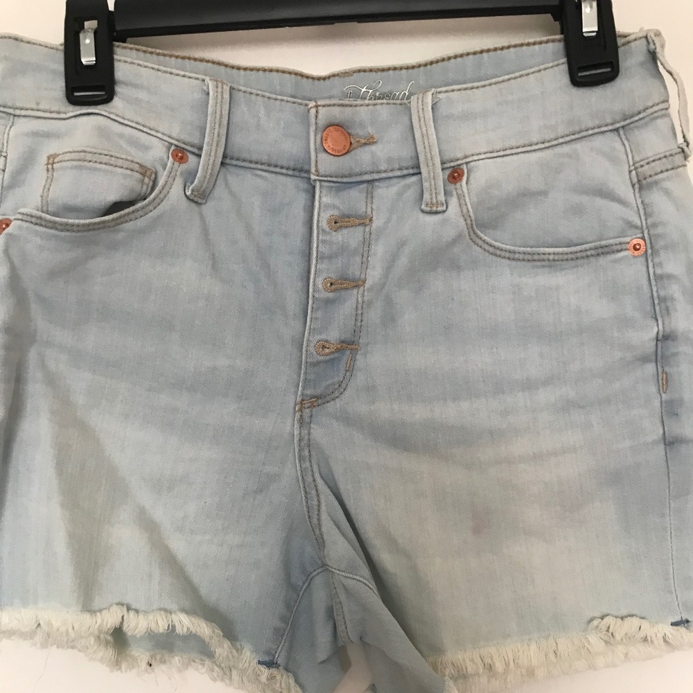 Fringed, Jean shorts